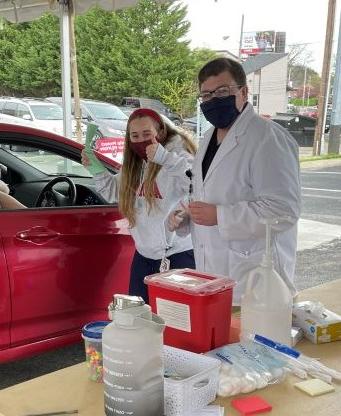 Drive thru vaccine clinic