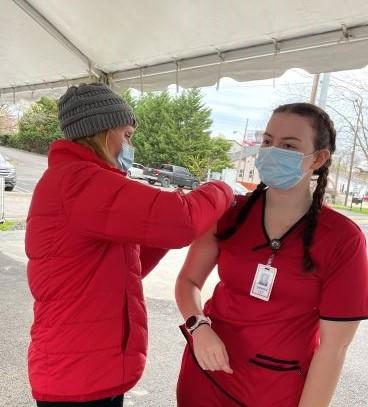 Drive thru vaccine clinic